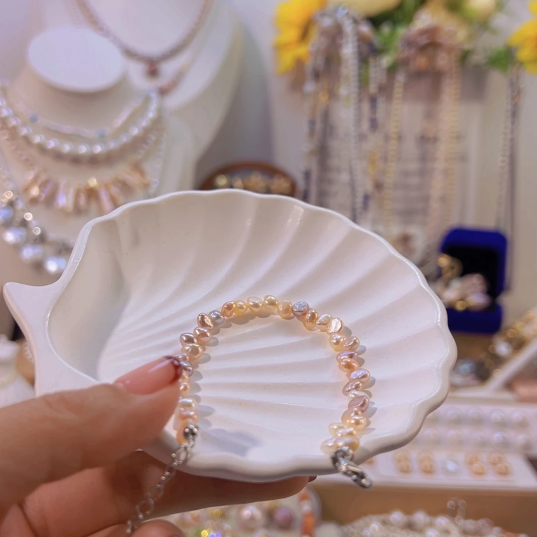 烟晶手链银S925镶嵌