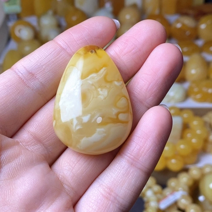 琥珀未镶嵌手链天然无优化琥珀蜜蜡