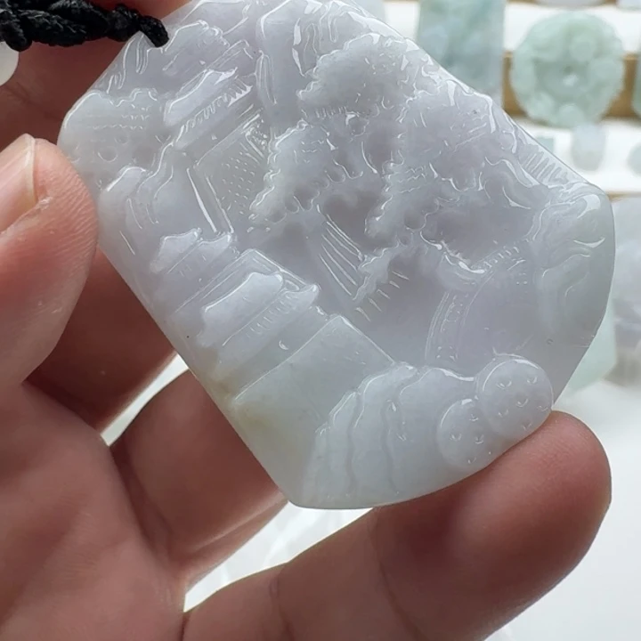 翡翠未镶嵌颈饰天然缅甸A货翡翠