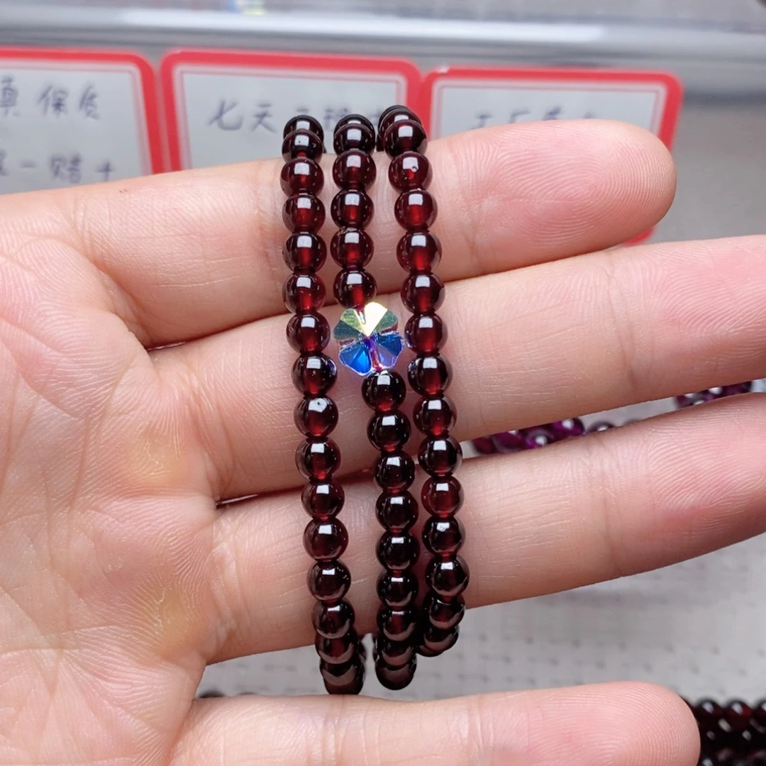 未镶嵌手链石榴石卡5精品9A