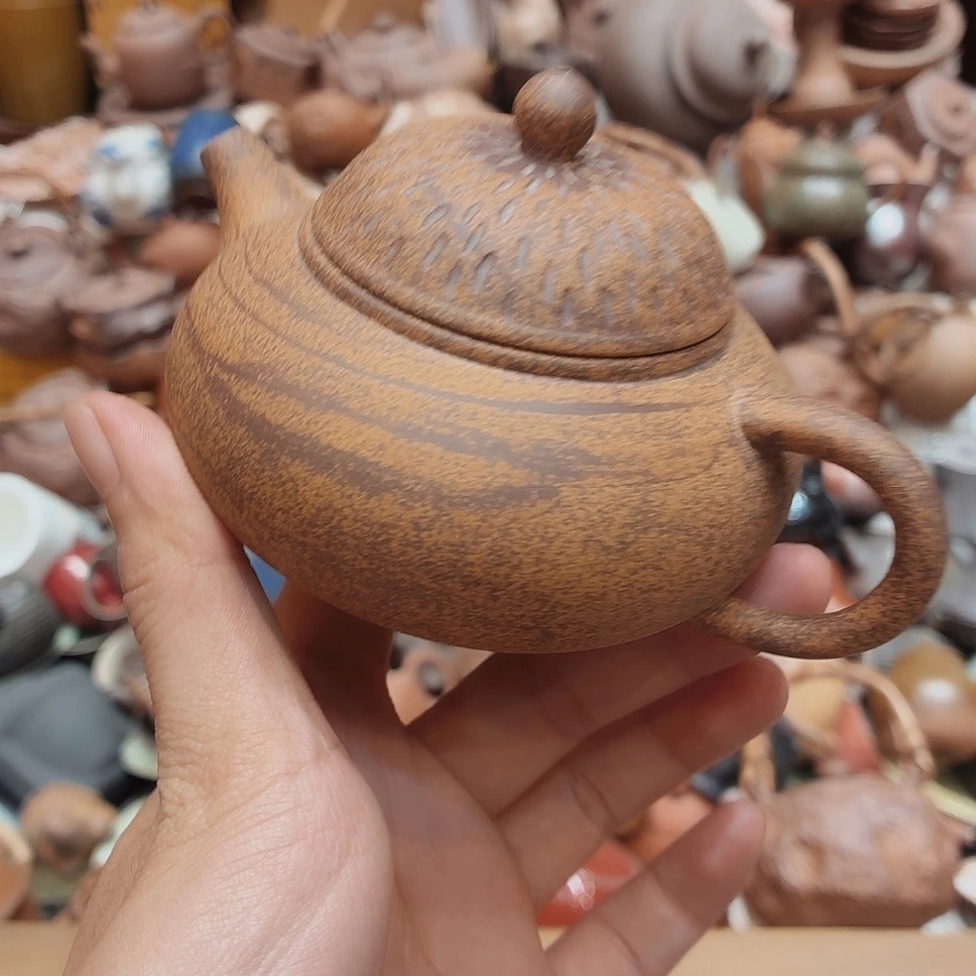 柴烧老岩泥高温茶器皿