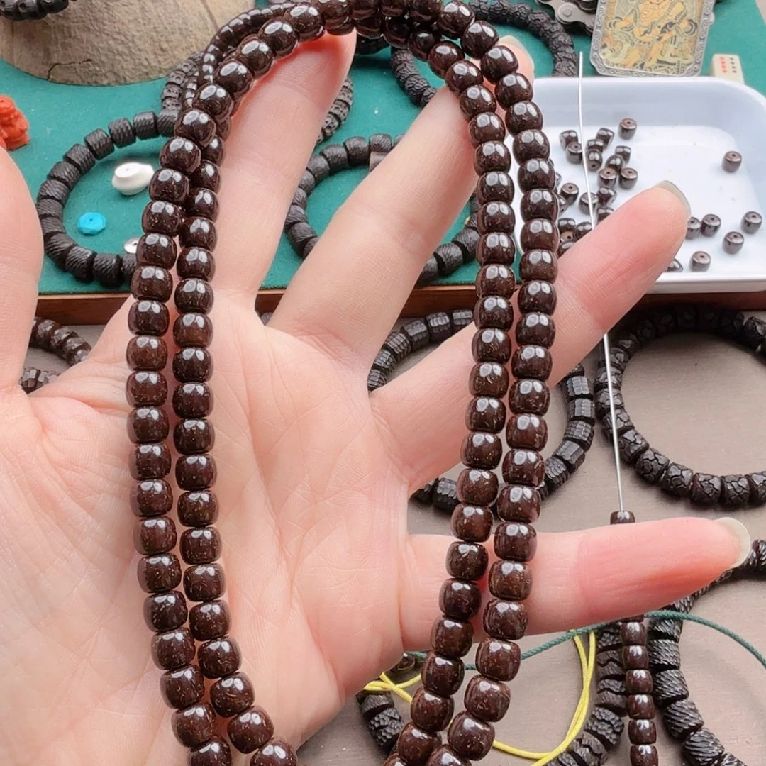 曹***师椰蒂手串7*6老型108手串