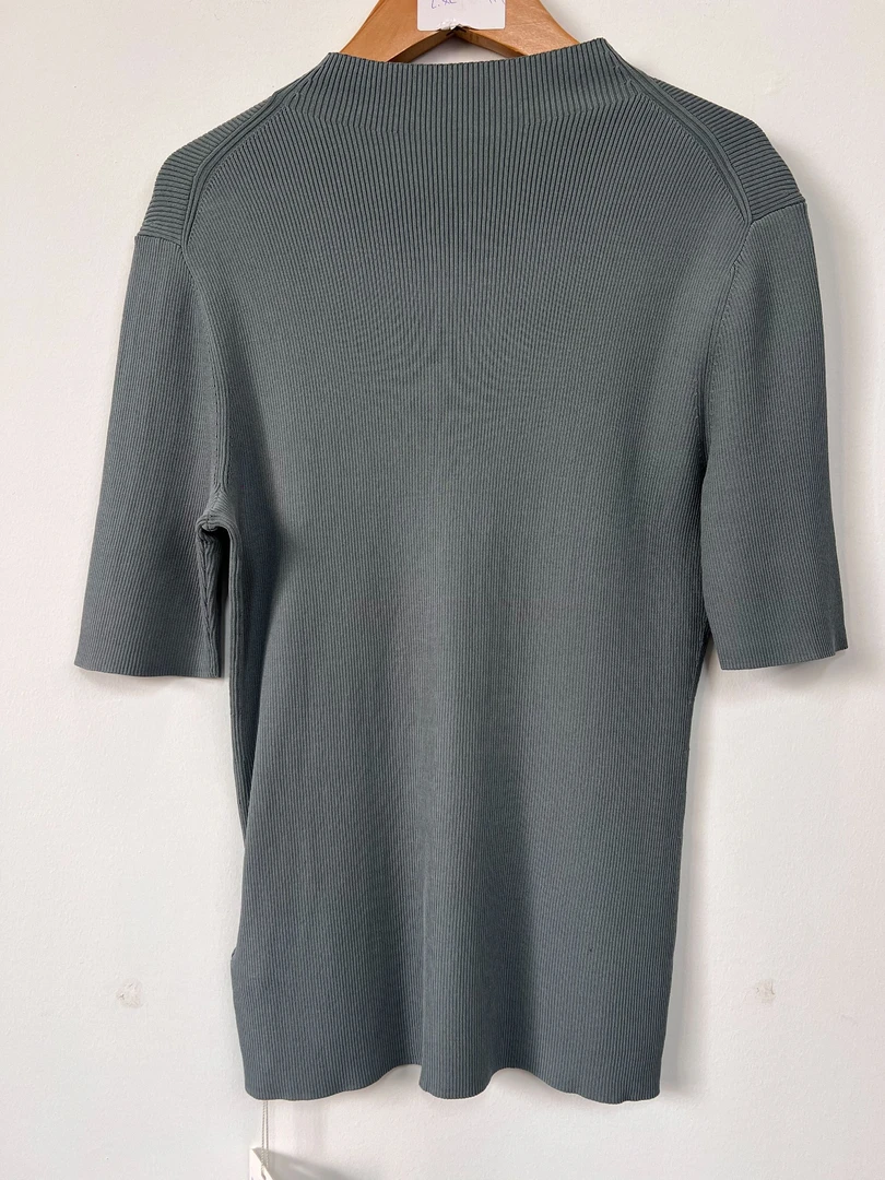 新款气质时尚百搭冰丝修身半高领纯色圆领毛衣-（05-3223）【734】