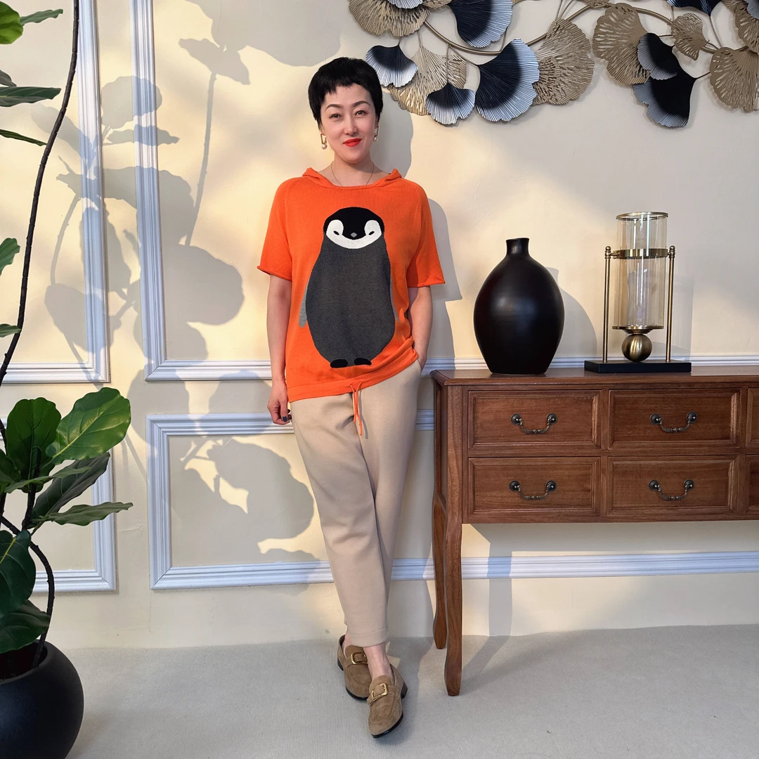 棉线短袖休闲百搭帽衫（848#）