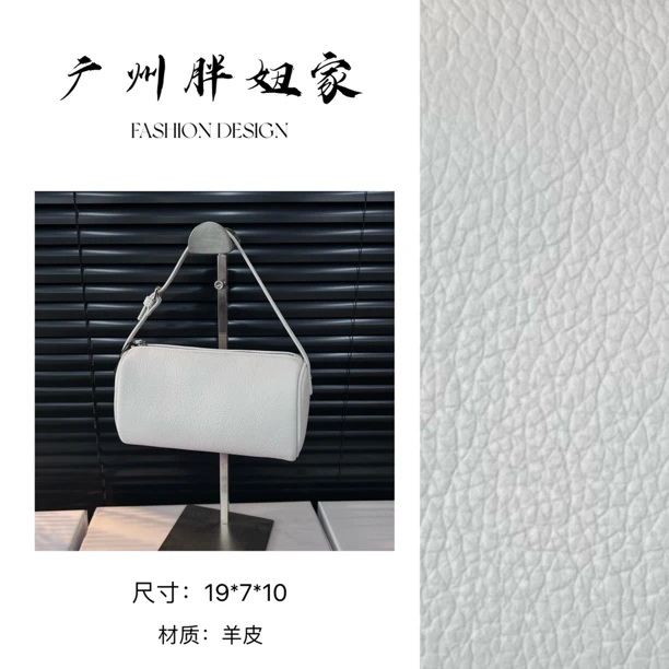 【广州胖妞家】经典单肩斜挎包包气质女神包真皮女包圆筒包