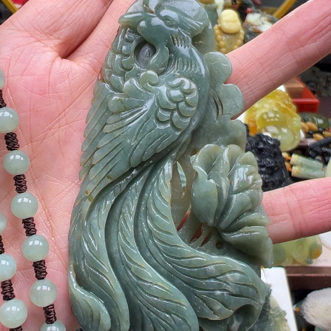 岫玉未镶嵌挂件挂件