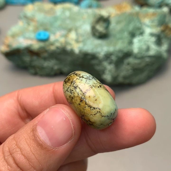 绿松石未镶嵌颈饰