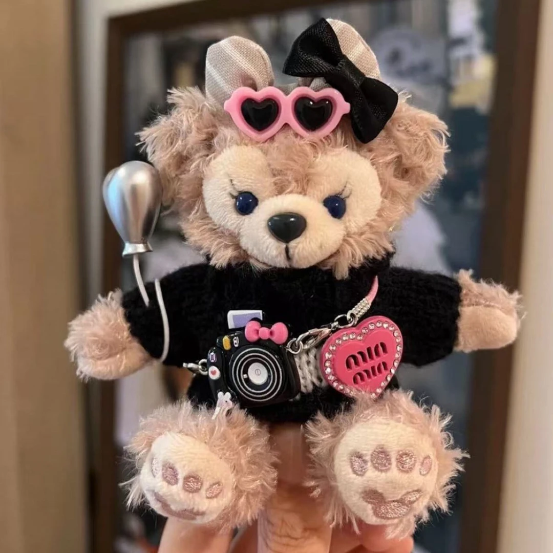 可爱达菲小熊包包挂件手工毛绒公仔玩偶钥匙扣挂饰雪莉玫配饰礼物