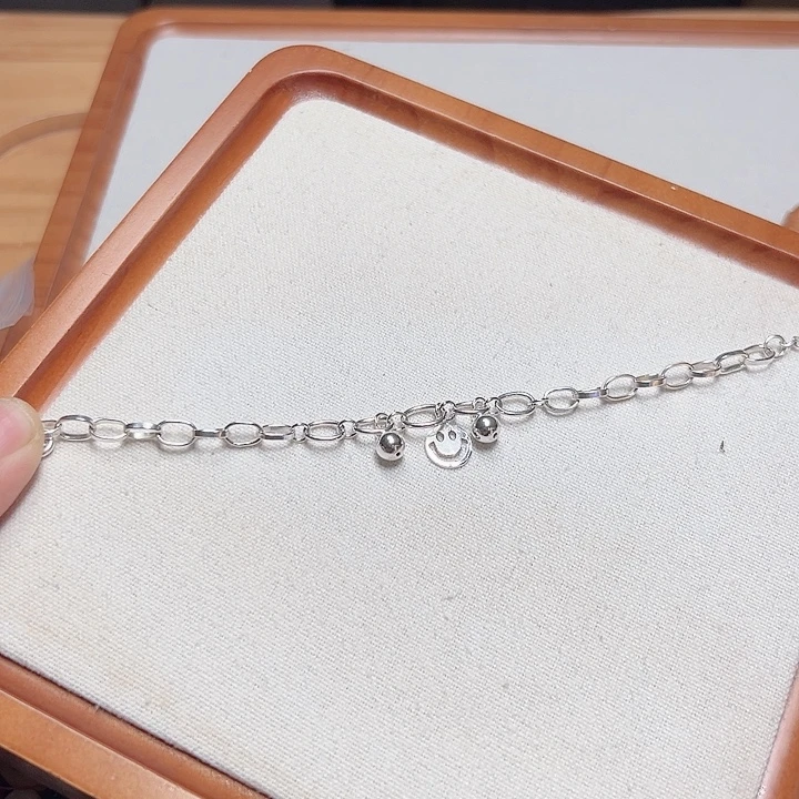 足银皮质足银999银手链