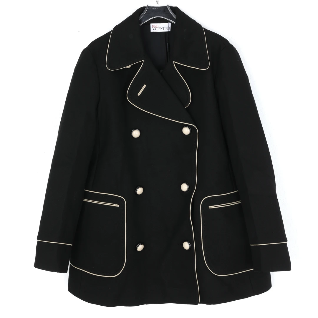 Valentino/华伦天奴法式翻领中长款女士风衣外套 JR3CJ0301SR0ND