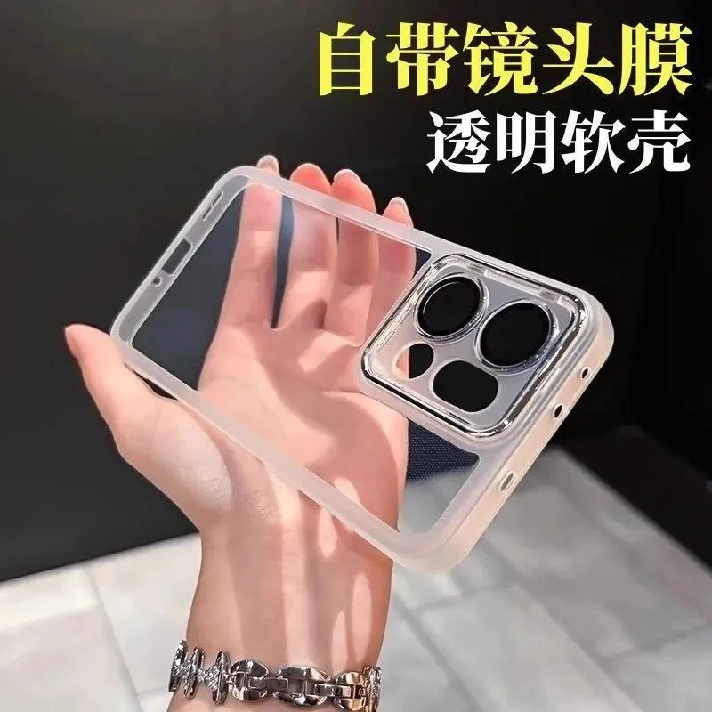 适用oppoFindX9手机壳自带镜头膜软壳半透明防摔硅胶X9pro保护套