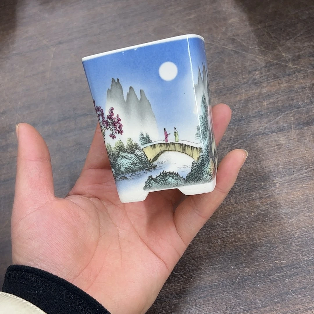 紫砂花盆341号微瑕6:7cm