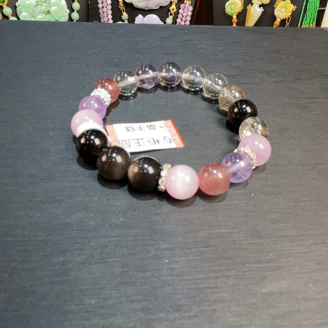 水晶手串未镶嵌多宝