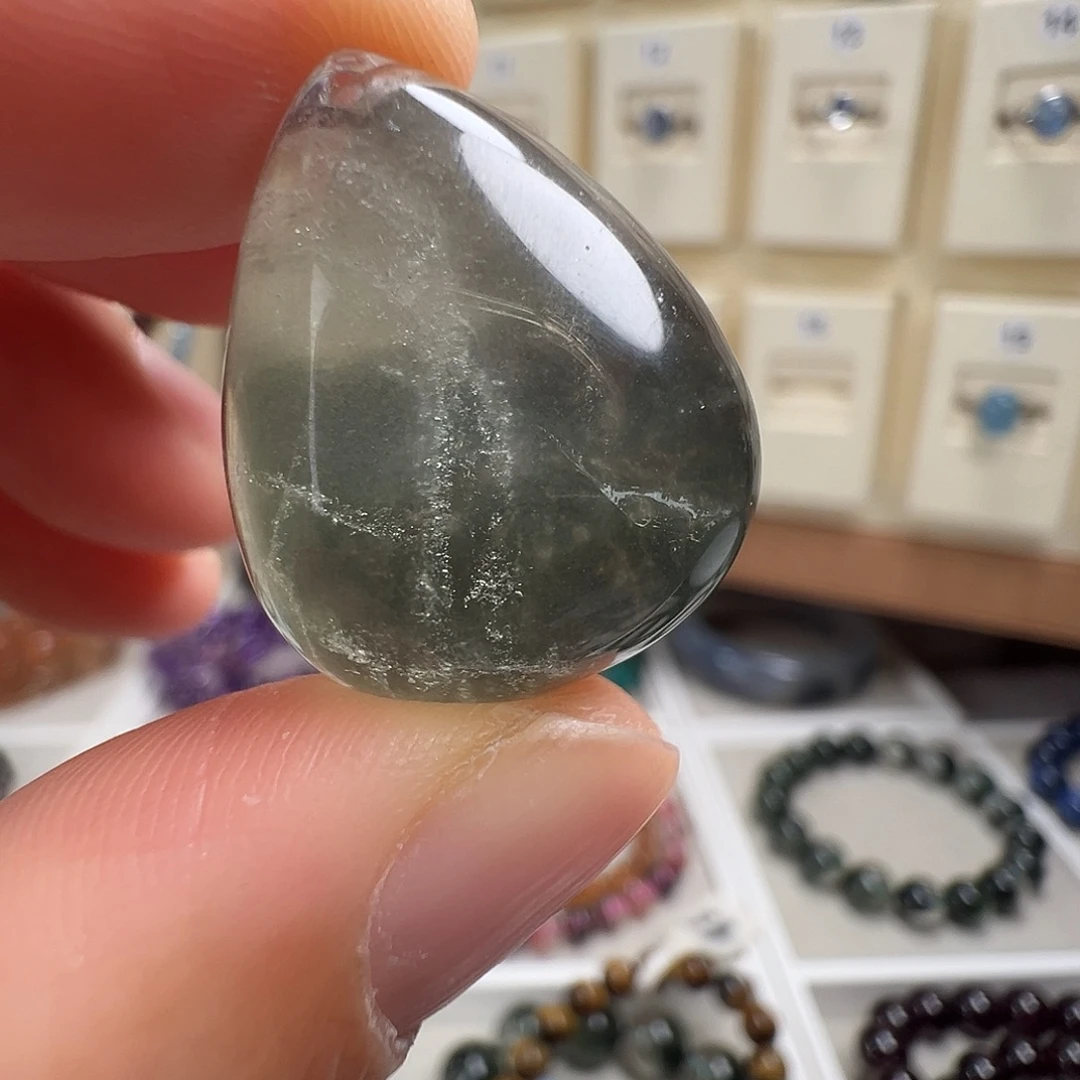 银S925镶嵌颈饰水晶天然幽灵水晶