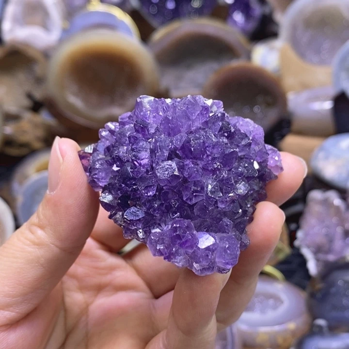 未镶嵌珠宝半成品水晶小晶花