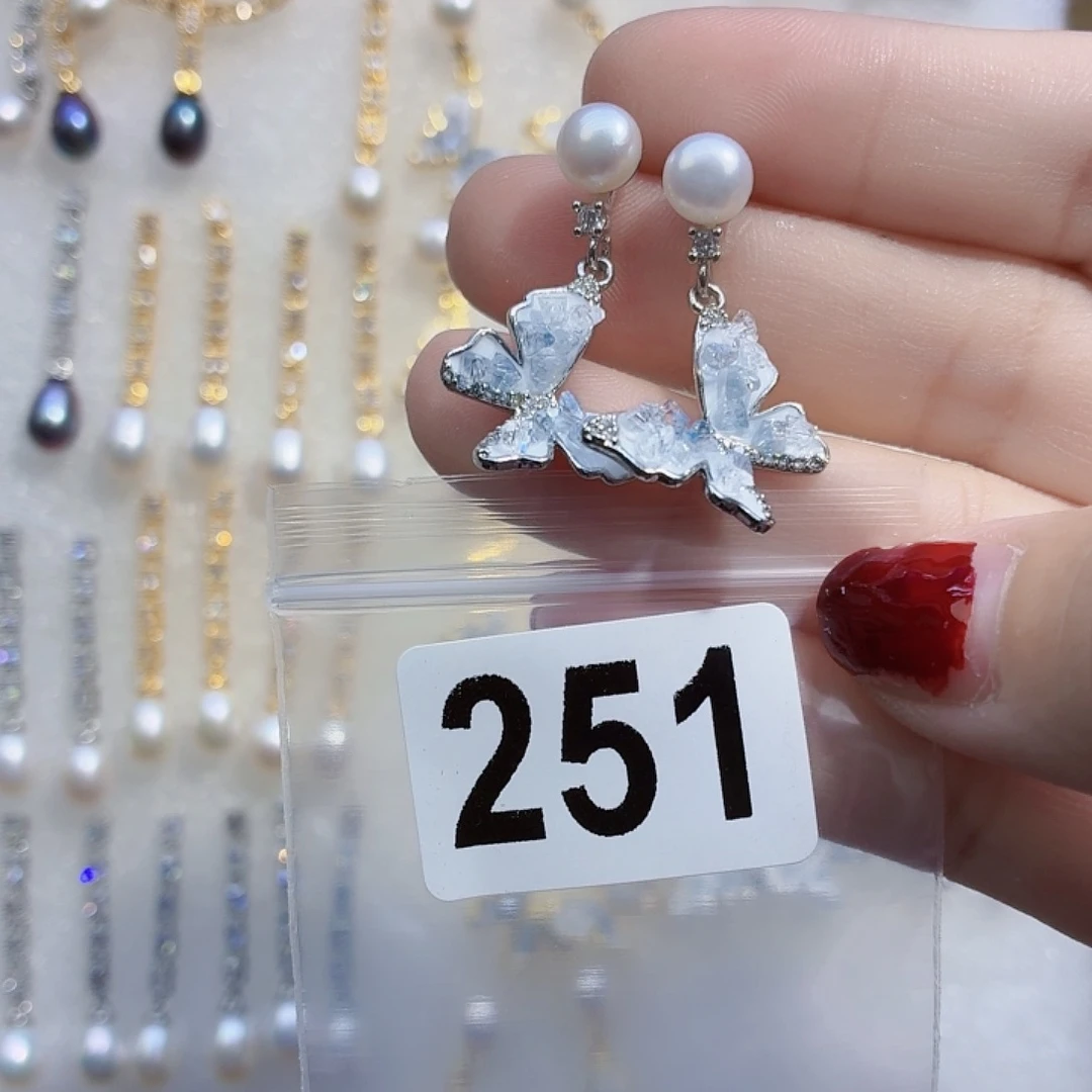 耳饰合金淡水珍珠