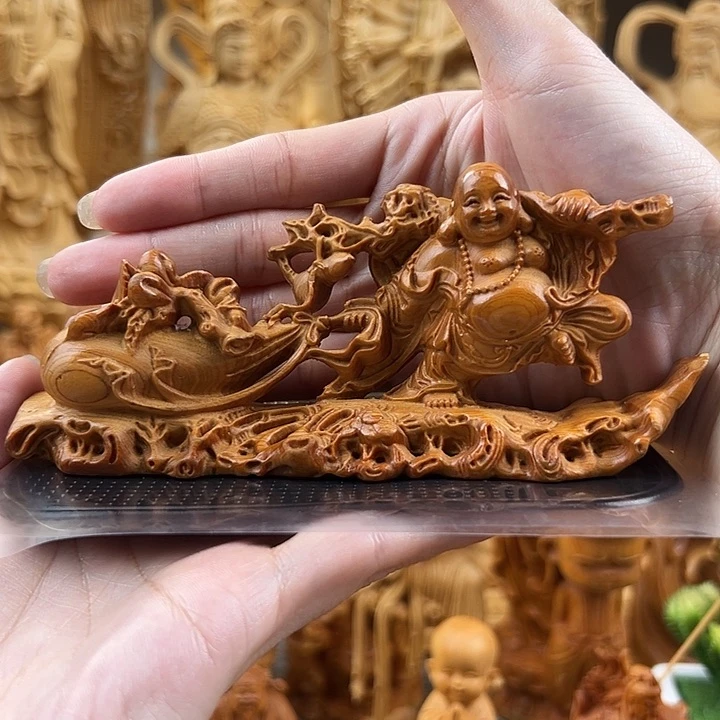 柏木（崖柏）布袋弥勒