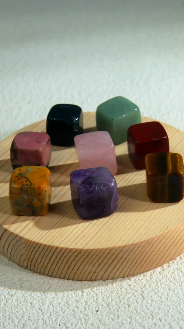 【现货速发】造景盆景石礼物创意摆件晶石柱子方糖简约精美手工