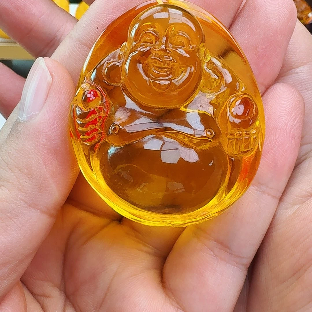 蜜蜡未镶嵌颈饰假一赔十，26