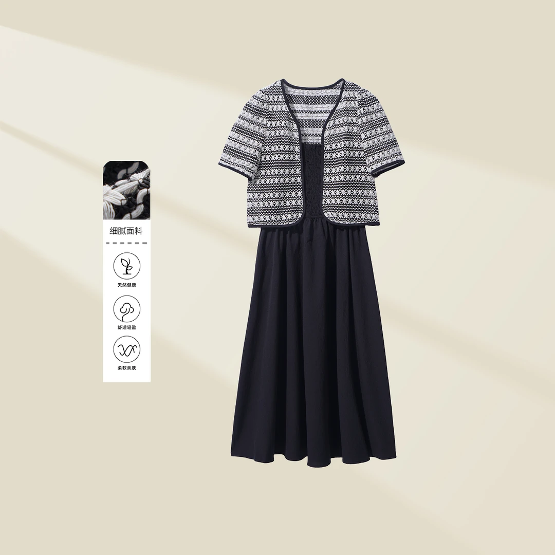 【小依专享】D5326078A气质蕾丝女装连衣裙 6078