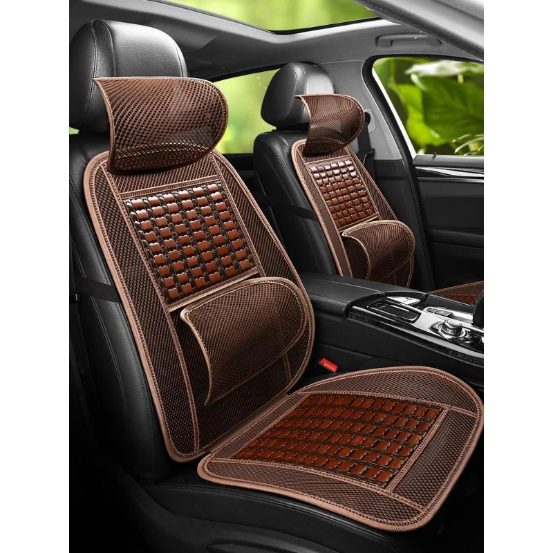 吊车三一徐工重工挖机起重机夏季木珠汽车坐垫座垫单片单张凉垫子