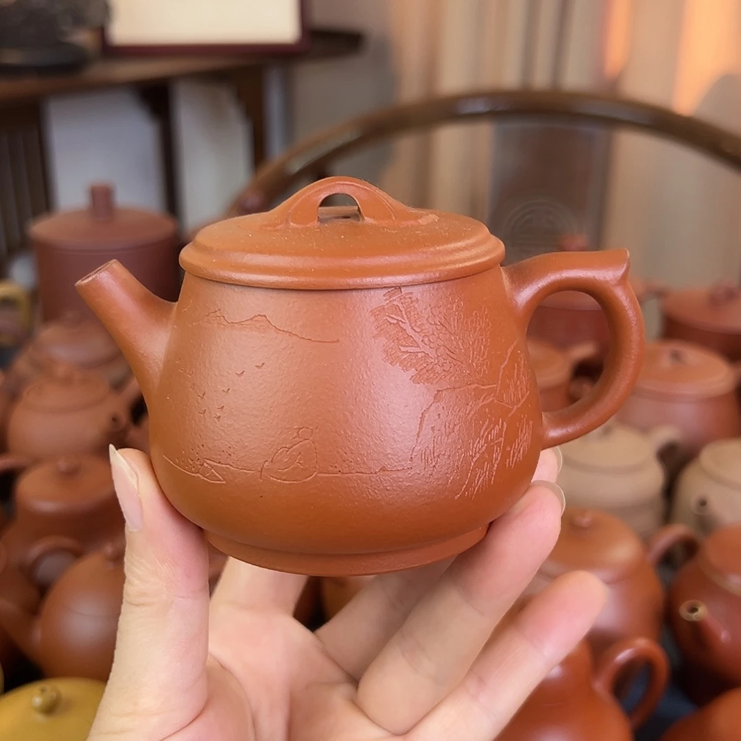 茶壶紫砂精品原矿 高石飘 小红泥 200cc
