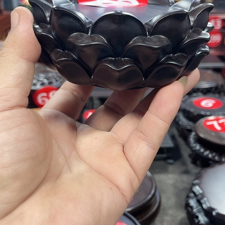 琉璃手工艺品红木底座工艺品8公分