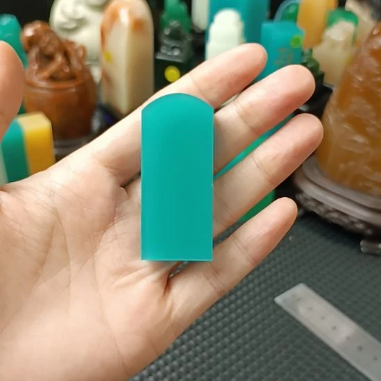 印石寿山石天空蓝无事牌