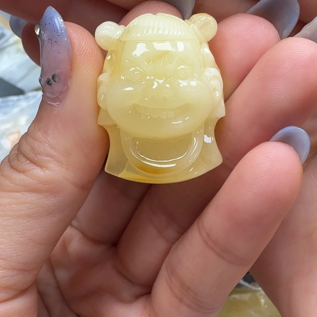 琥珀颈饰未镶嵌吊坠