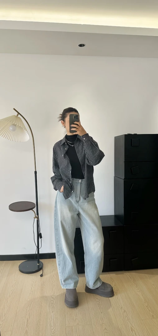 帽之都格子衬衣510307