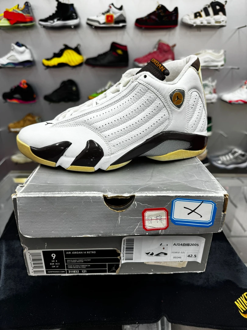 nike aj14白棕 全新原盒  42.5码 11月7   GUI