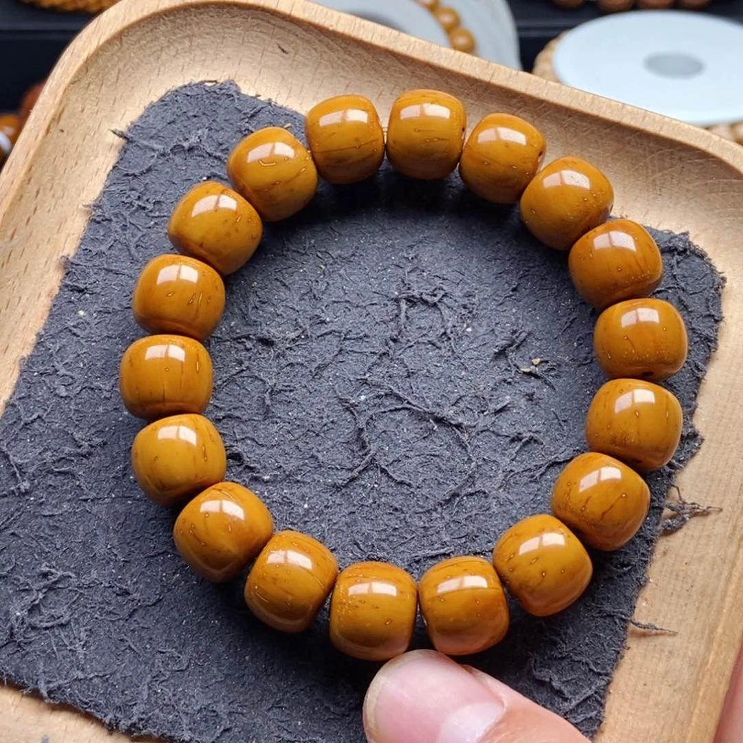 紫金鼠手串13+mm精品黄金甲纯手工