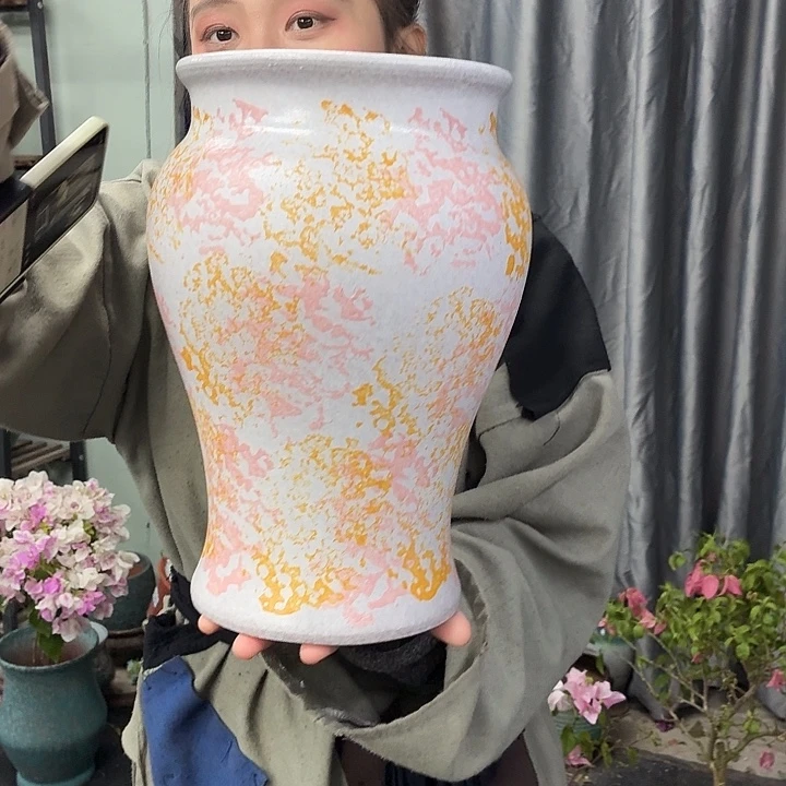 17×30 -粗陶花盆有孔-买买买