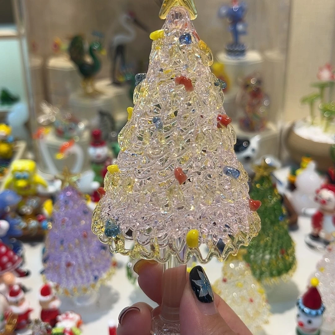 手工艺品琉璃粉金大号不转