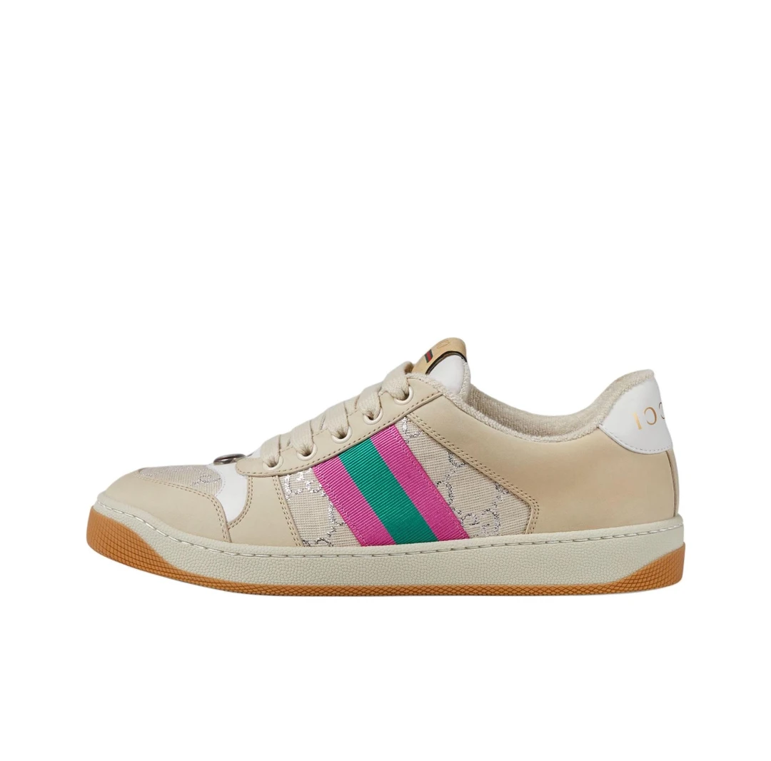 全新未使用 GUCCI/古驰 古驰 银色满印logo脏脏鞋
