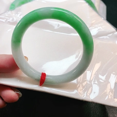 未镶嵌手镯翡翠圆条2662