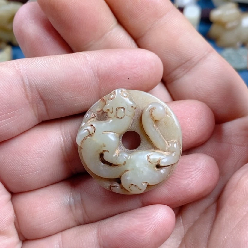 【闪购商品】和田玉挂件未镶嵌浪*