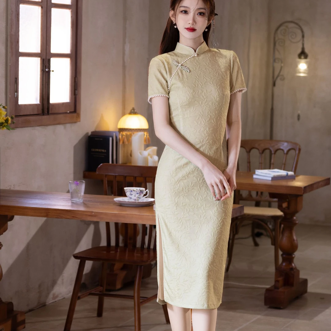 【幸韵-花未眠】夏季新款温柔淑女旗袍中式高级气质优雅旗袍裙