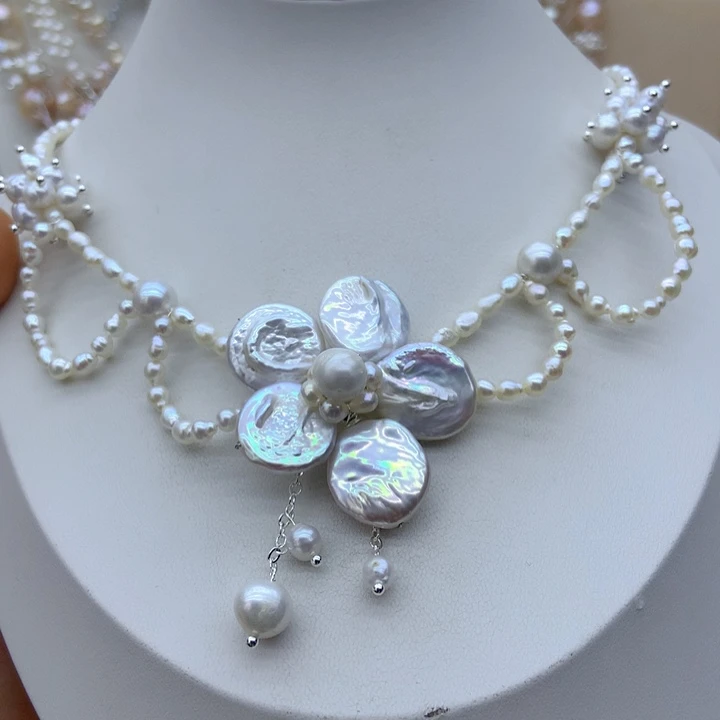 淡水珍珠未镶嵌颈饰可**使