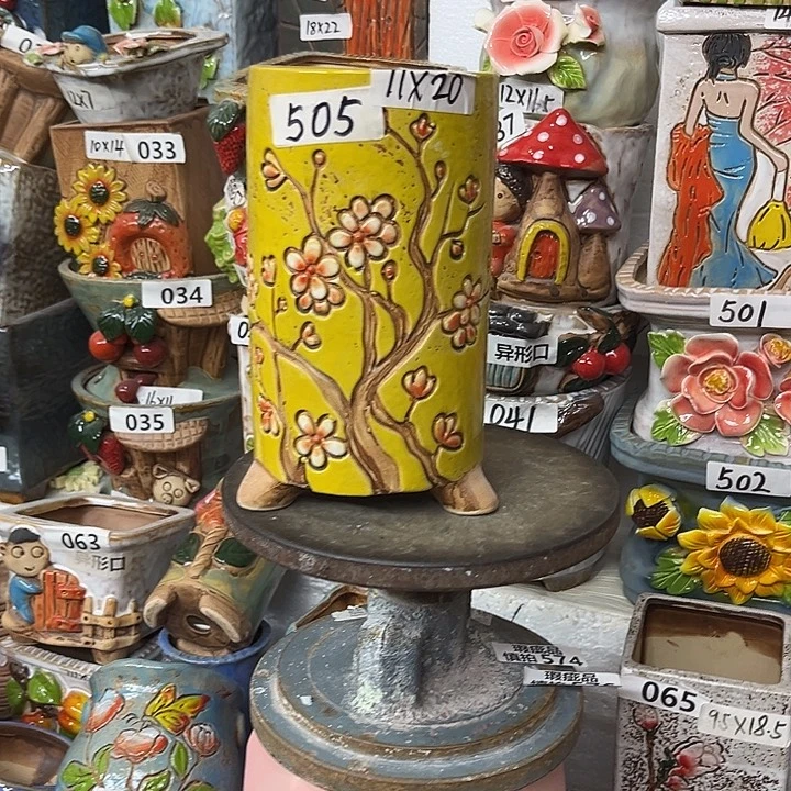 粗陶材质多肉花盆