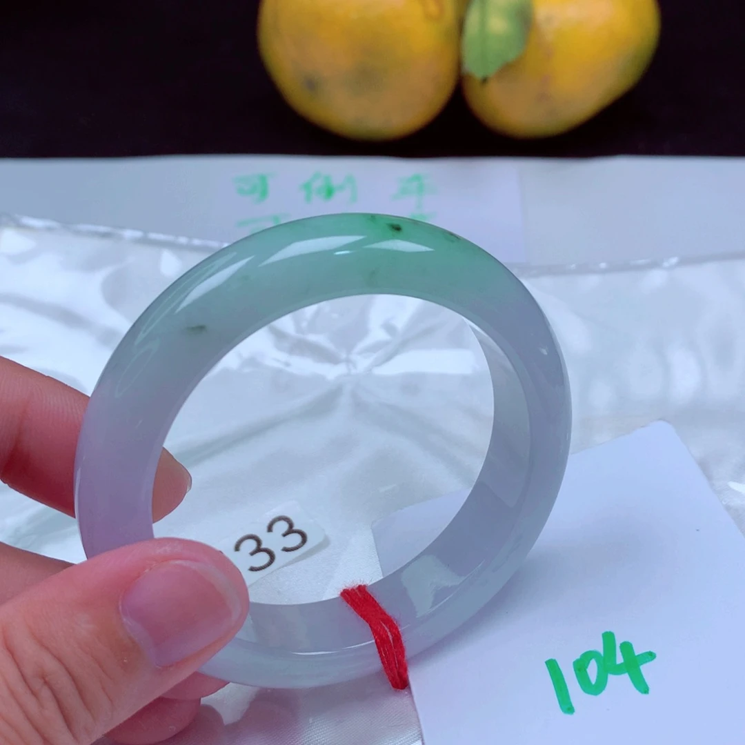 未镶嵌手镯翡翠缅甸天然A货翡翠手镯52.6