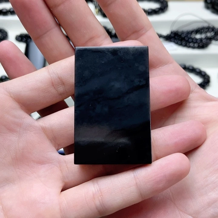 未镶嵌手链和田玉（墨玉）和田玉墨玉大三五青花牌