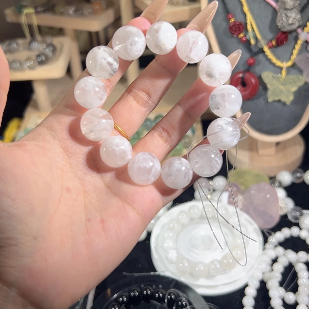 水晶手链未镶嵌天然水晶默认微瑕