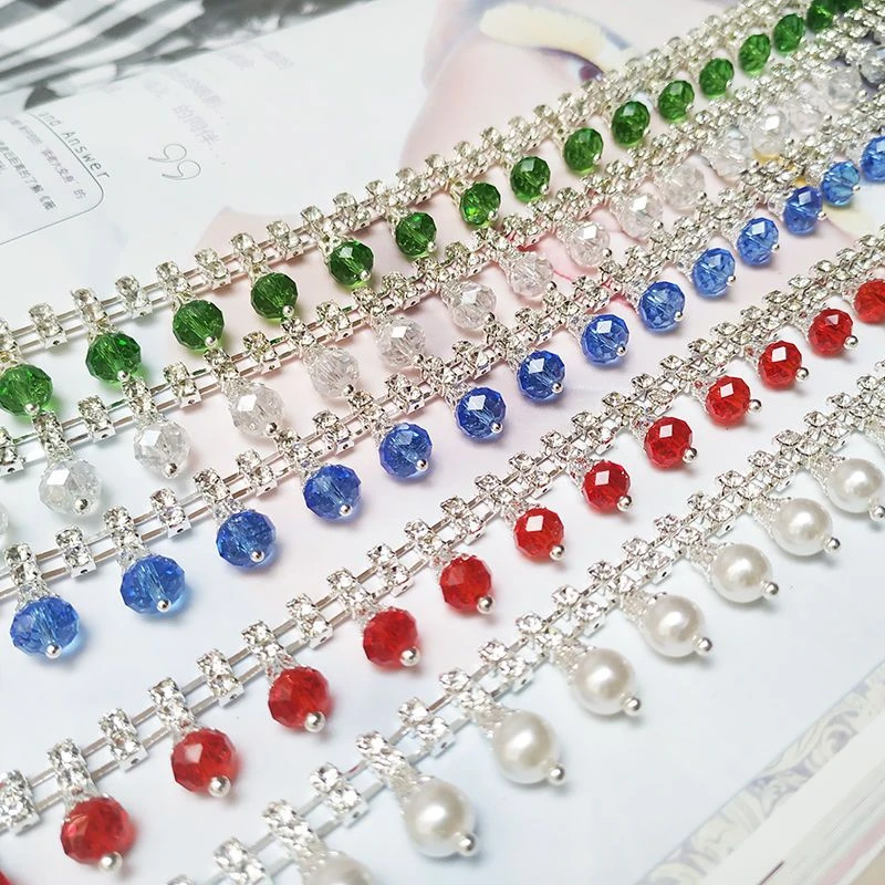 水钻高亮珍珠花边帽子衣服领部裙边装饰diy手工鞋子饰品配件