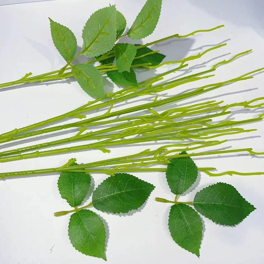 【婷婷推荐】玫瑰花杆手工花玫瑰专用塑胶花杆diy绿色手工制作铁丝