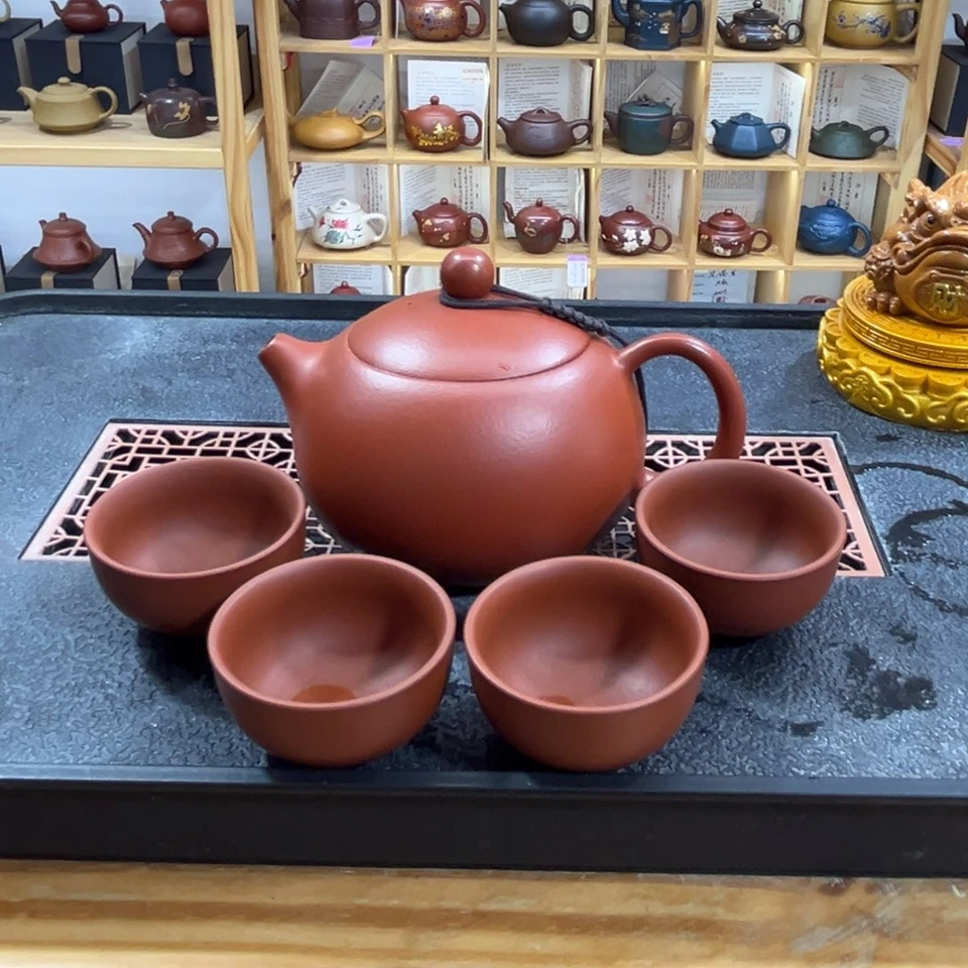 紫砂紫砂胖西施（一壶四杯）