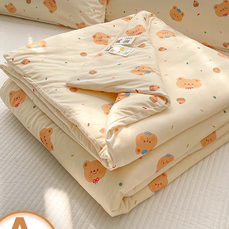 A类大豆纤维针织棉夏凉被可机洗夏季单双人薄款被子夏天空调被