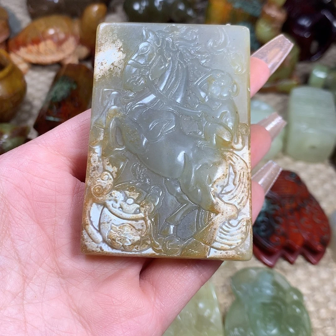 白玉菩提吊坠挂件