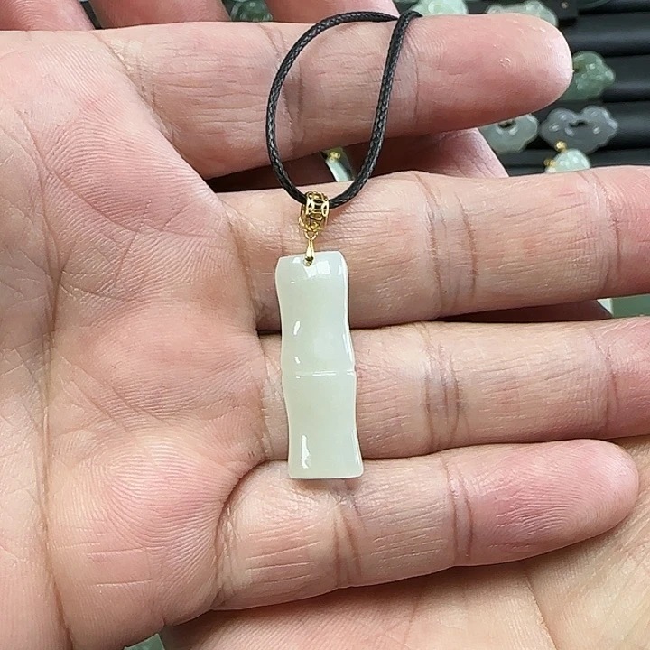 和田玉手链18K金镶嵌