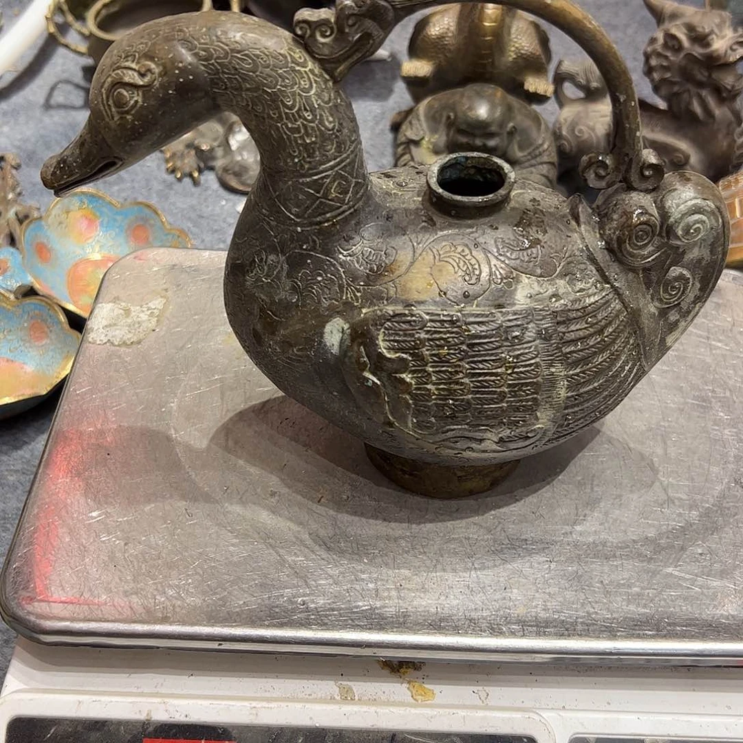 橘*微瑕疵黄铜摆件工艺品